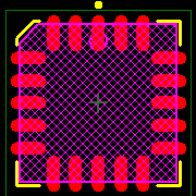 SNJ54ALS74AFK Footprint - Texas Instruments