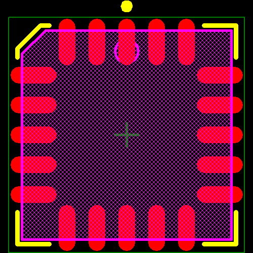 SNJ54ALS74AFK Footprint - Texas Instruments