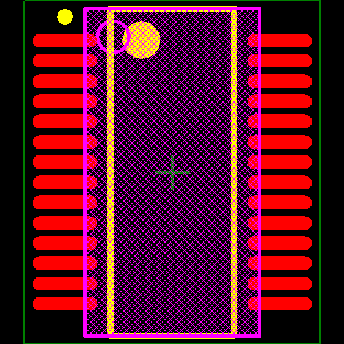 MCP23016-I/SS Footprint - Microchip