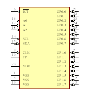 MCP23016-I/SS Symbol - Microchip