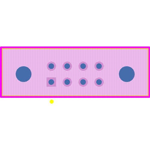 M80-5000842 Footprint - Harwin