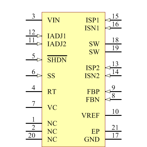 LT3477IUF#TRPBF Symbol - Analog Devices