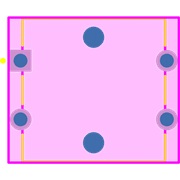 B3F-5000 Footprint - Omron
