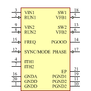 LTC3417AEFE#PBF Symbol - Analog Devices