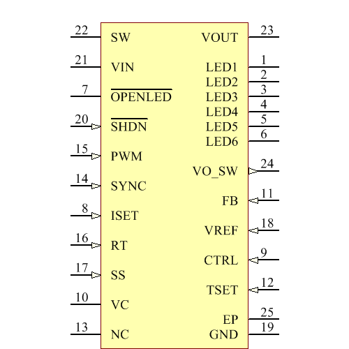 LT3598IUF#PBF Symbol - Analog Devices