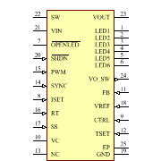 LT3598IUF#PBF Symbol - Analog Devices