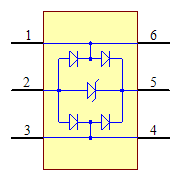 USBLC6-2SC6 Symbol - STMicroelectronics