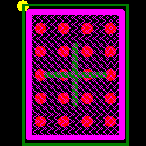 TPS68401C4YFFR Footprint - Texas Instruments