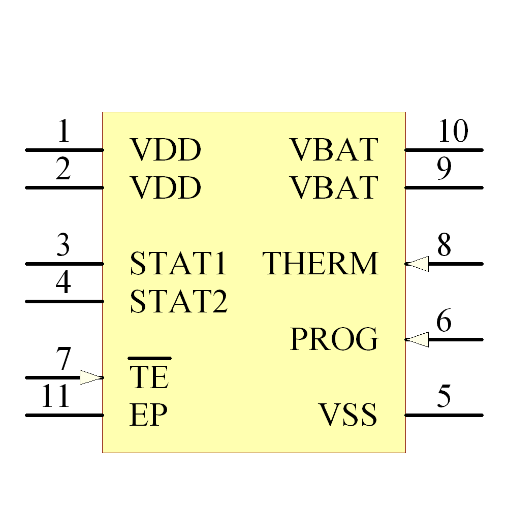 MCP73834-GPI/MF Symbol - Microchip