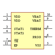 MCP73834-GPI/MF Symbol - Microchip