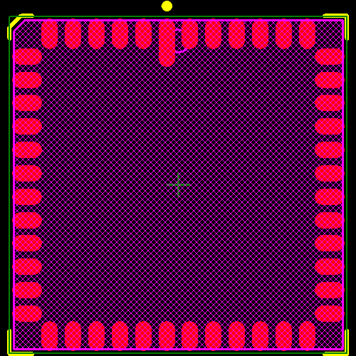 NOIV2SE1300A-QDC Footprint - onsemi
