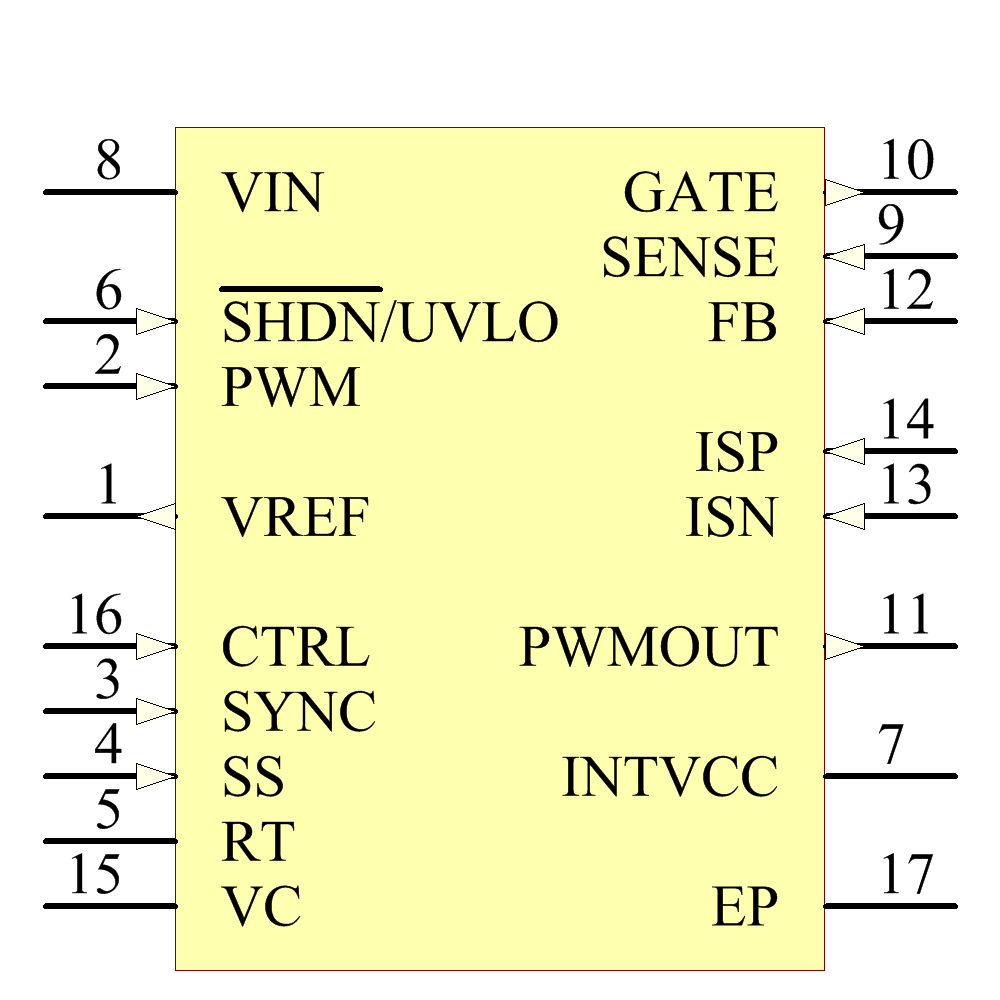 LT3755IUD-1#PBF Symbol - Analog Devices