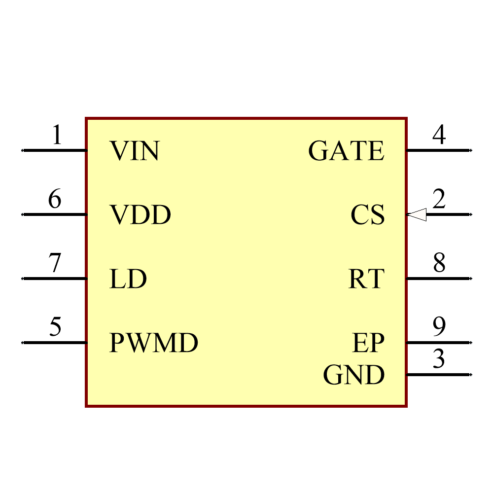 HV9910CSG-G Symbol - Microchip