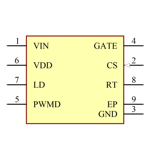 HV9910CSG-G Symbol - Microchip