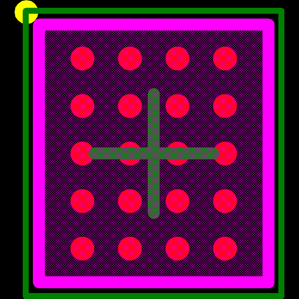 TPS61310YFFT Footprint - Texas Instruments
