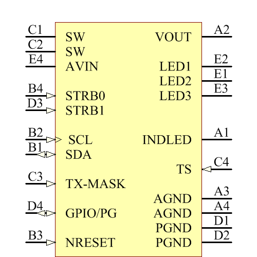 TPS61310YFFT Symbol - Texas Instruments