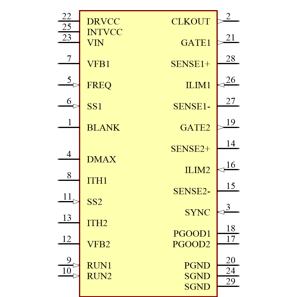 LTC7840EFE#PBF Symbol - Analog Devices