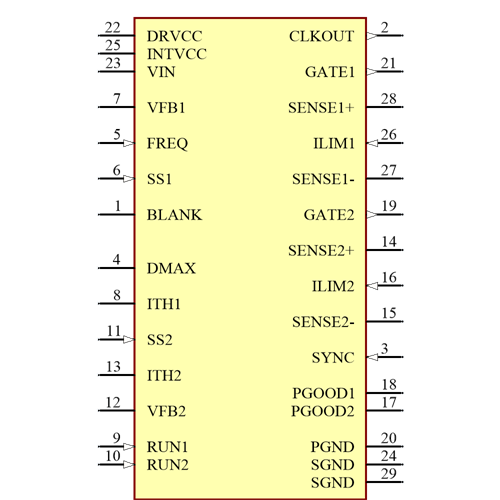 LTC7840EFE#PBF Symbol - Analog Devices