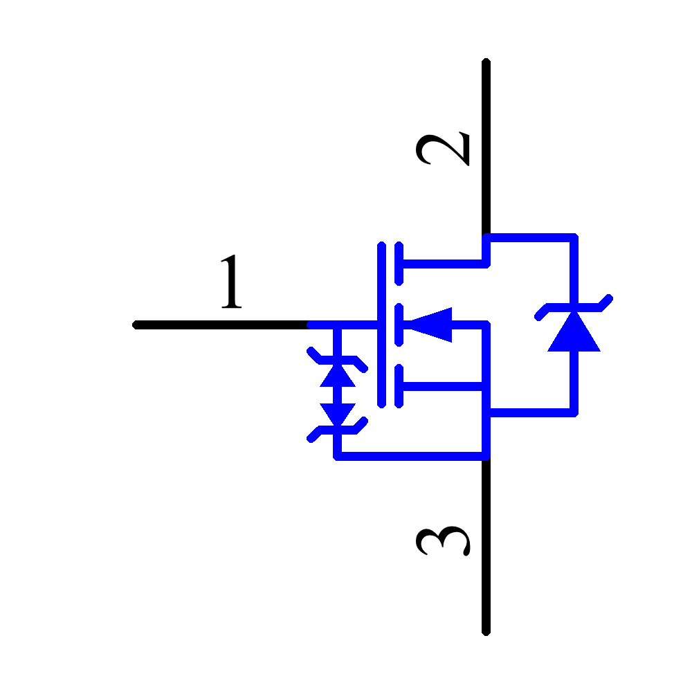 STP9NK50ZFP Symbol - STMicroelectronics