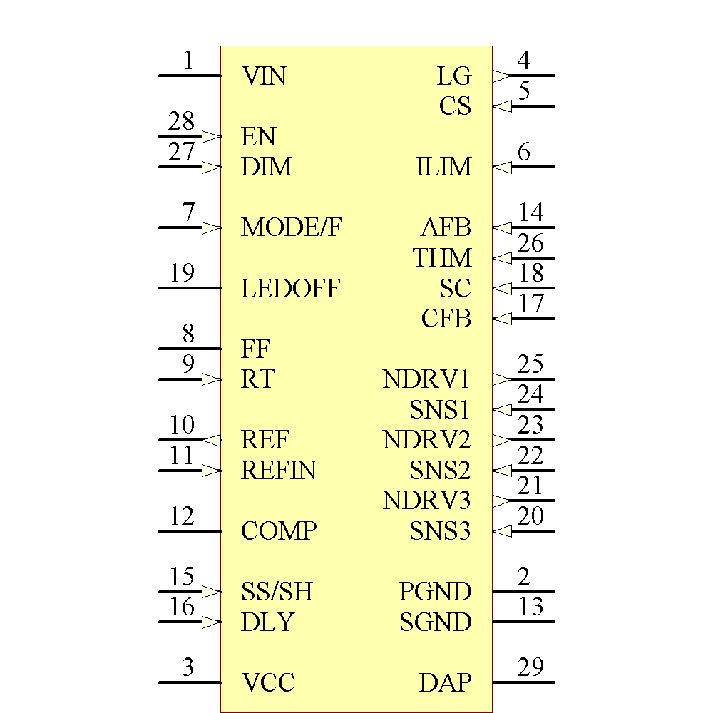 LM3431MHX/NOPB Symbol - Texas Instruments