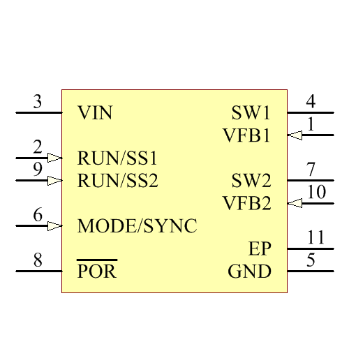 LTC3407AEMSE-2#PBF Symbol - Analog Devices