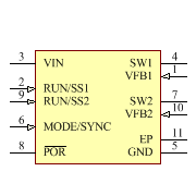 LTC3407AEMSE-2#PBF Symbol - Analog Devices