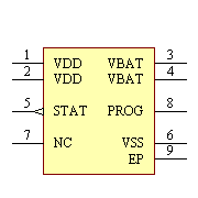 MCP73831T-5ACI/MC Symbol - Microchip