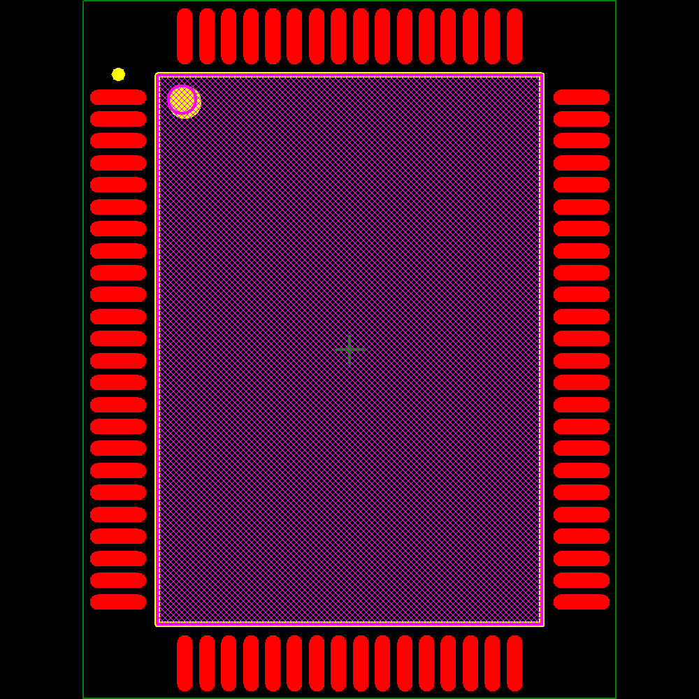 Z16F2811FI20EG Footprint - Zilog