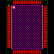 Z16F2811FI20EG Footprint - Zilog
