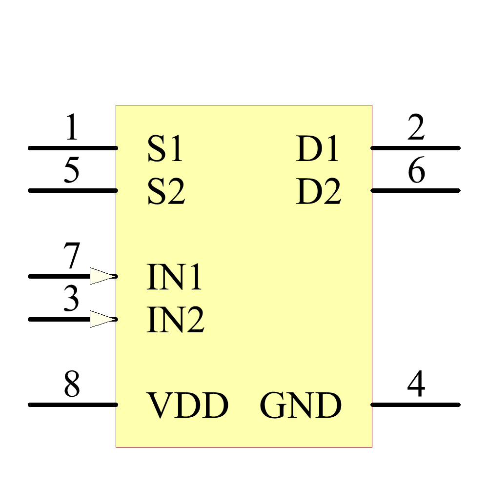 ADG823BRMZ-REEL7 Symbol - Analog Devices