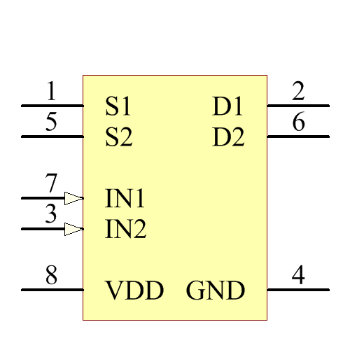 ADG823BRMZ-REEL7 Symbol - Analog Devices