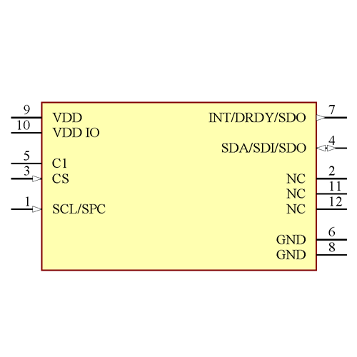 LIS2MDLTR Symbol - STMicroelectronics