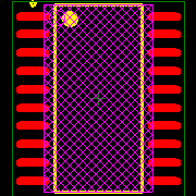 MSP430F2111TDW Footprint - Texas Instruments