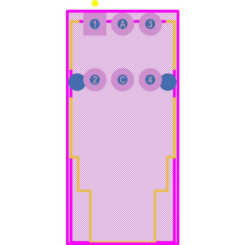 K5V1BU43T Footprint - C&K Components