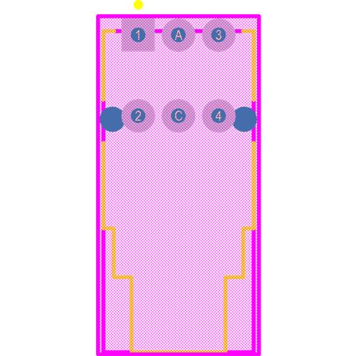 K5V1BU43T Footprint - C&K Components