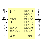 TLC6C598QPWRQ1 Symbol - Texas Instruments