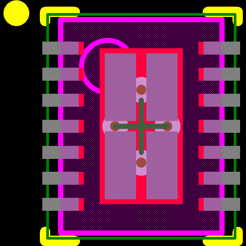 LM27951SDX/NOPB Footprint - Texas Instruments