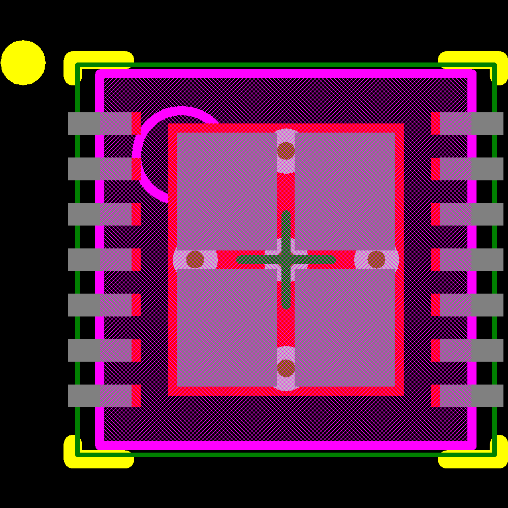 LM95233CISDX/NOPB Footprint - Texas Instruments