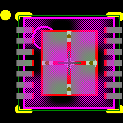 LM95233CISDX/NOPB Footprint - Texas Instruments