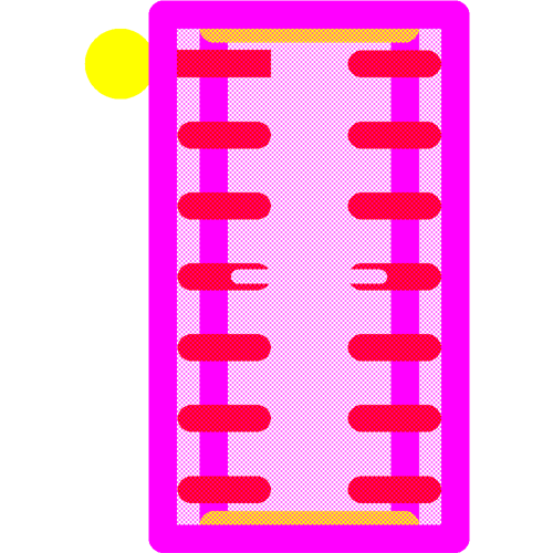 TPD6E05U06RVZR Footprint - Texas Instruments