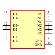 TPD6E05U06RVZR Symbol - Texas Instruments