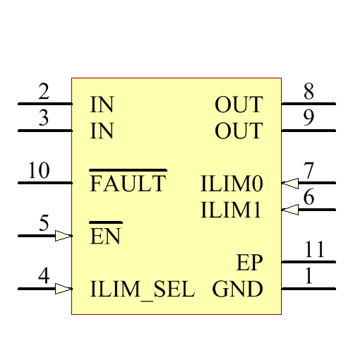 TPS2555DRCR Symbol - Texas Instruments