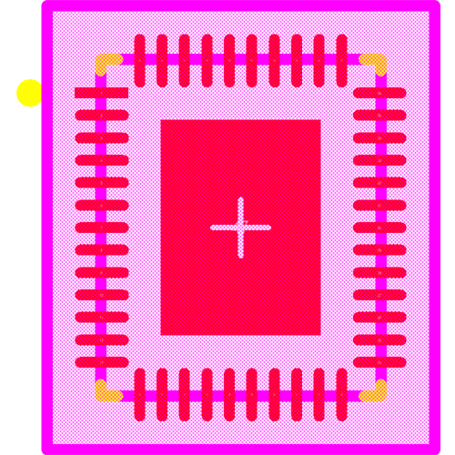 LP5036RJVR Footprint - Texas Instruments