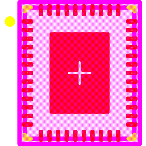 LP5036RJVR Footprint - Texas Instruments