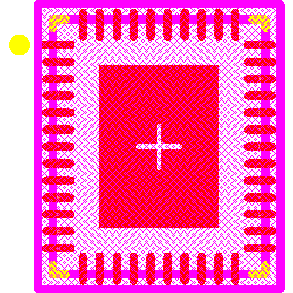 LP5036RJVR Footprint - Texas Instruments