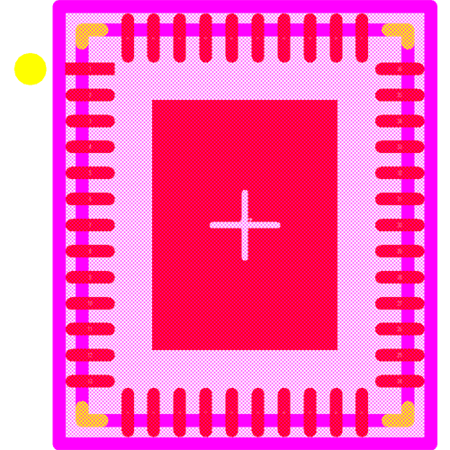 LP5036RJVR Footprint - Texas Instruments