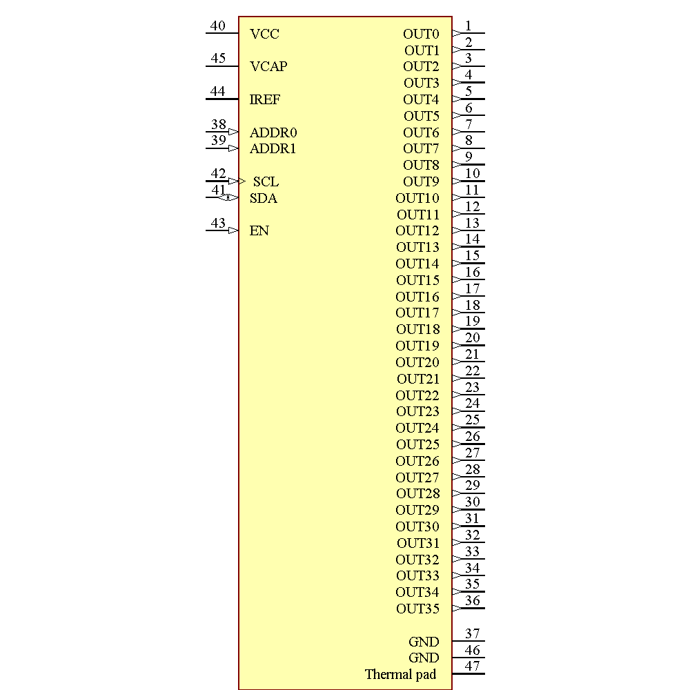LP5036RJVR Symbol - Texas Instruments