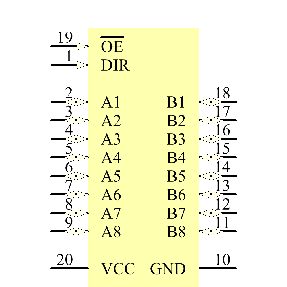 74hc573n схема включения