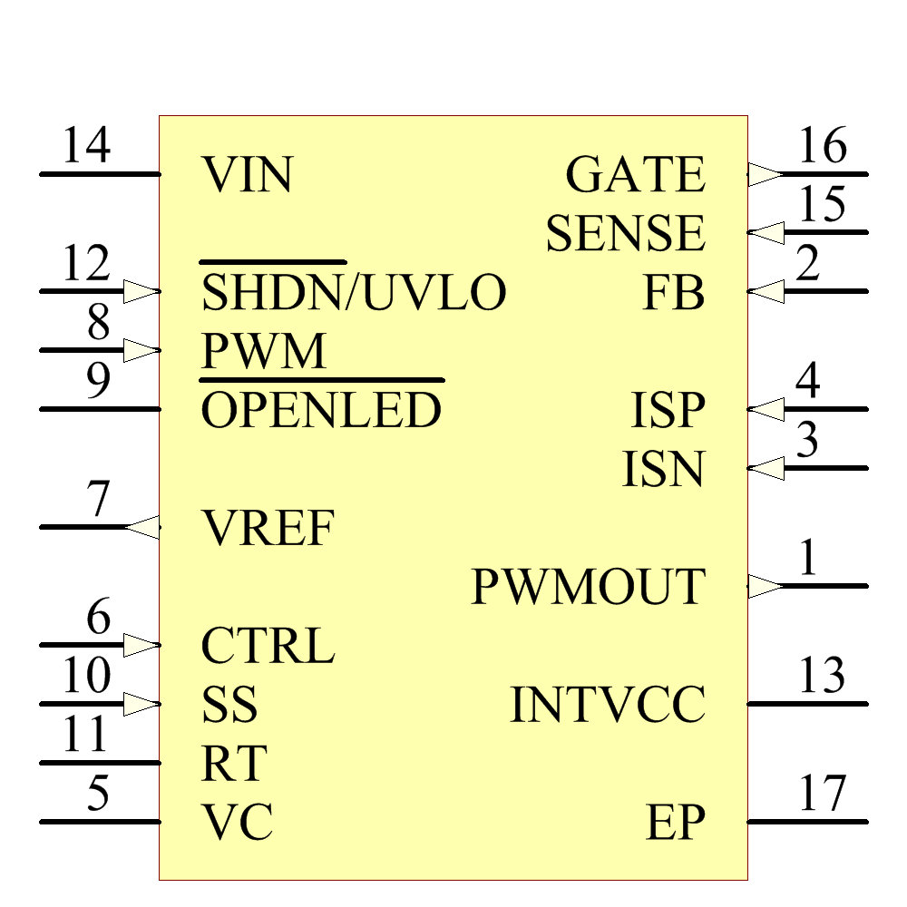 LT3756EMSE-2#PBF Symbol - Analog Devices