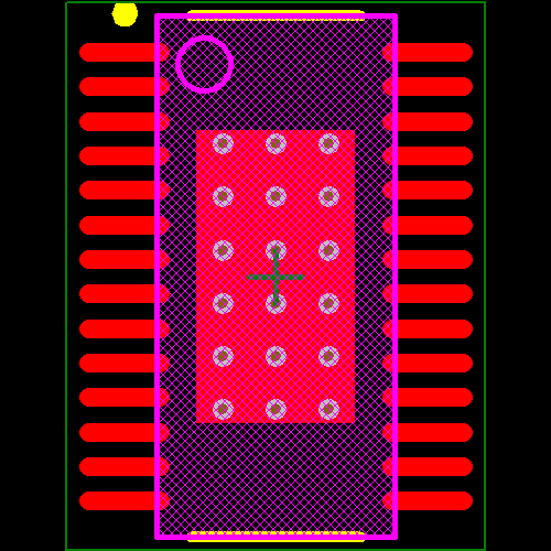 LM5642XMH/NOPB Footprint - Texas Instruments